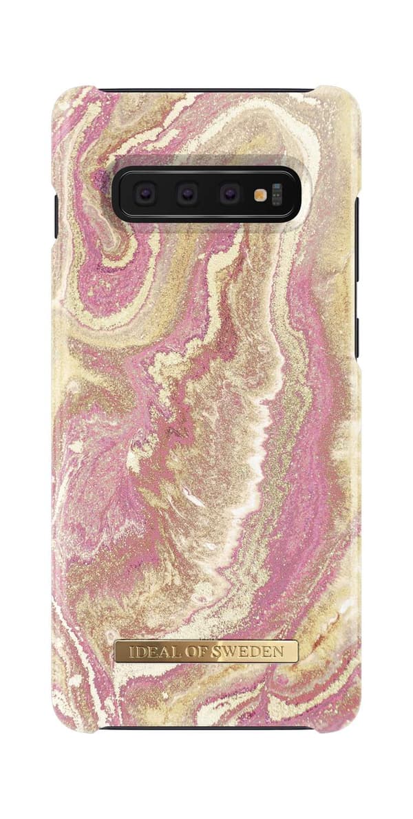 iDeal Of Sweden Samsung Galaxy S10+ Case - Golden Blush Marble