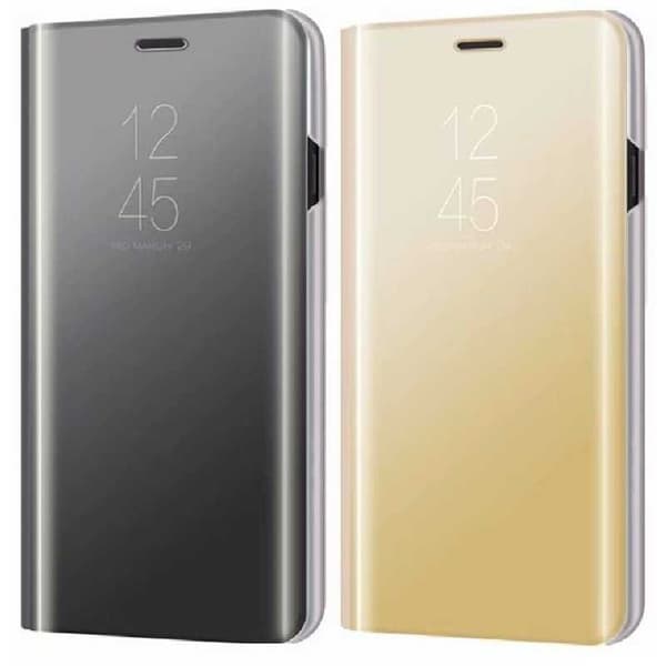 OnePlus 6 Exklusiv Flipfodral Clear View Standing V2 Rocket® Svart