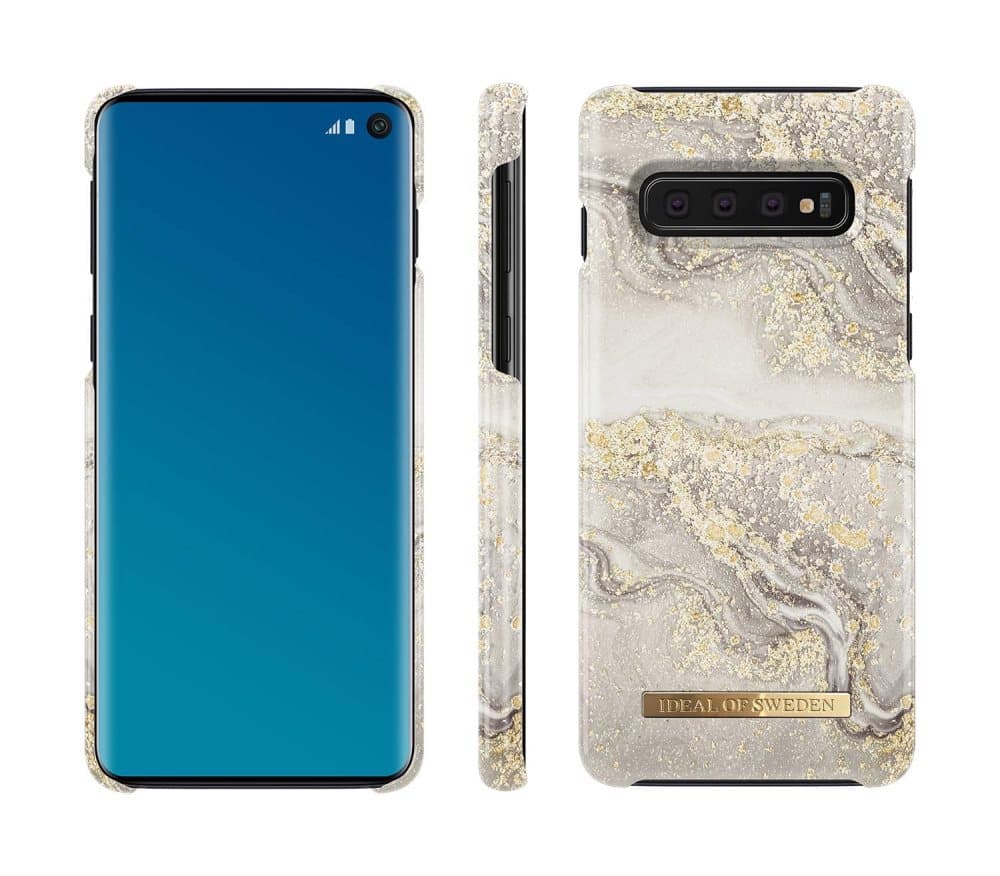 iDeal Of Sweden Samsung Galaxy S10 Case - Sparkle Greige Marble