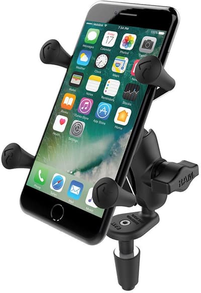 RAM Mount - X-Grip-moottoripyörän haarukkavarsi (iPhone)