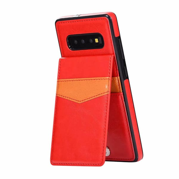 Samsung Galaxy S10 - Elegant Skal med Kortfack (LEMAN)