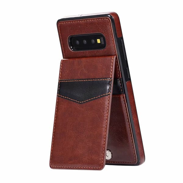 Samsung Galaxy S10 - Elegant Skal med Kortfack (LEMAN)