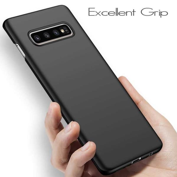 Samsung S10e Ultra tyndt gummibelagt mat sort cover