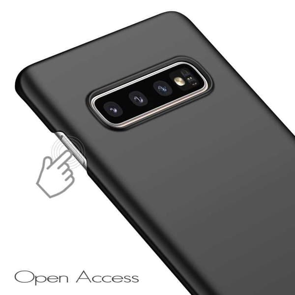 Samsung S10e Ultra tyndt gummibelagt mat sort cover