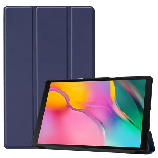 Trifoldet stativetui til Samsung Galaxy Tab A 10.1 2019 - Mørkeblå
