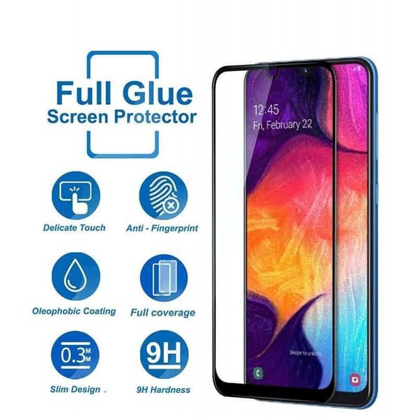 2-PAK Samsung A40 hærdet glas 0,26 mm 2,5D 9H fuldskærm
