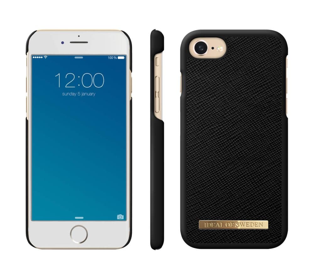 iDeal Of Sweden iPhone iPhone 8/7/6/SE (2020) Saffiano Case - Black