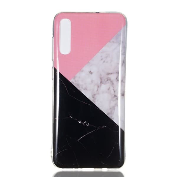 Marble Pattern IMD TPU Soft Back Case for Samsung Galaxy A70 - Style D
