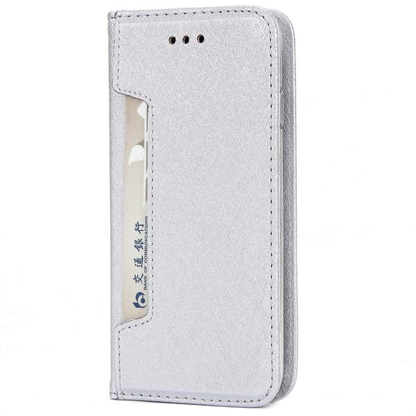 Samsung Galaxy S9 - FLOVEME Exklusivt Plånboksfodral Silver
