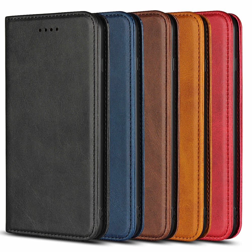 Genuine Leather Magnetic Case Samsung Galaxy S8 Plus