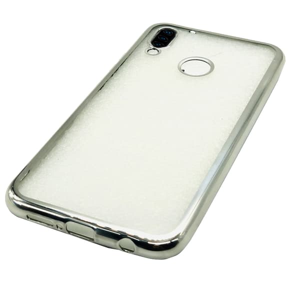 Stilsäkert Smart Silikonskal - Huawei P30 Lite Silver Silver