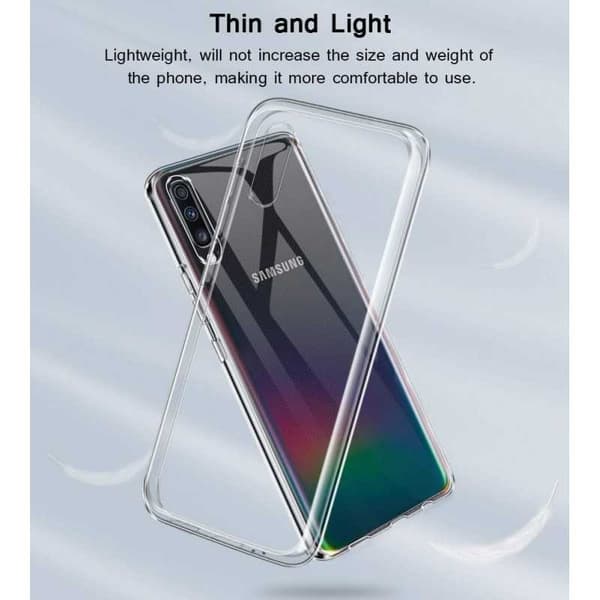 Samsung A70 stødabsorberende silikonecover Enkelt