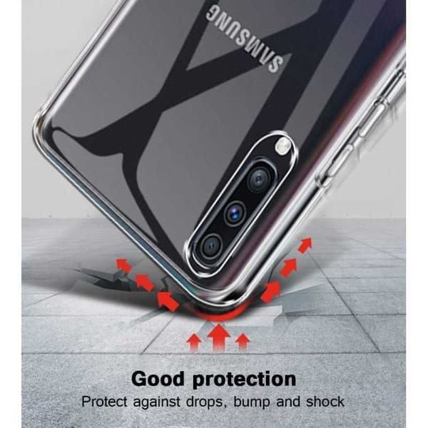 Samsung A70 stødabsorberende silikonecover Enkelt