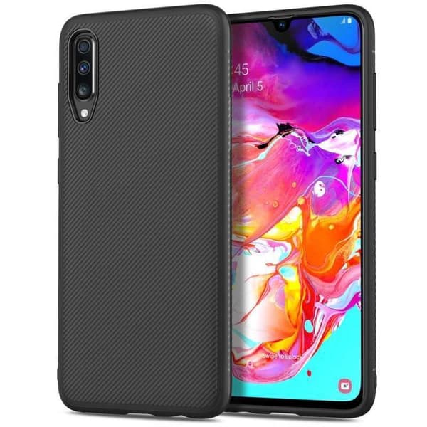 Samsung A70 Stöttåligt Skal FullCarbon V3