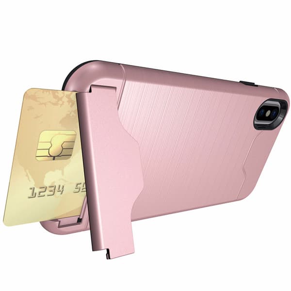 iPhone XS MAX - Stilrent Skyddande Skal med Kortfack