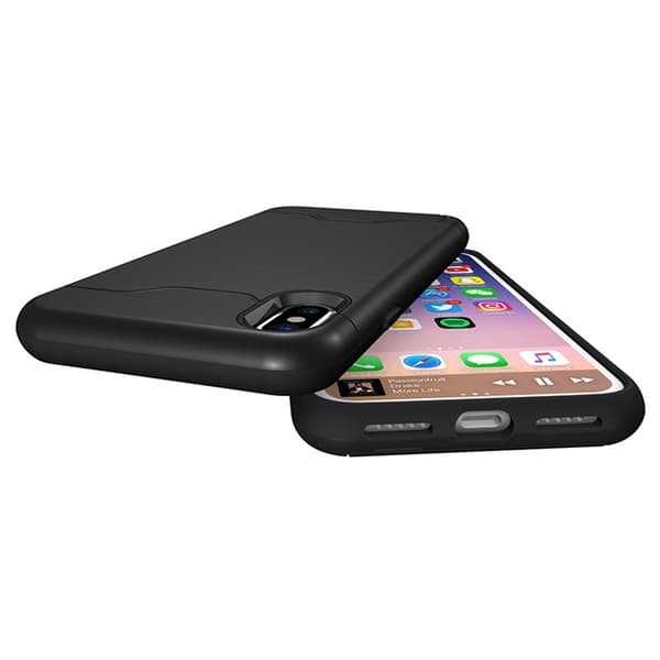 iPhone XS MAX - Stilrent Skyddande Skal med Kortfack