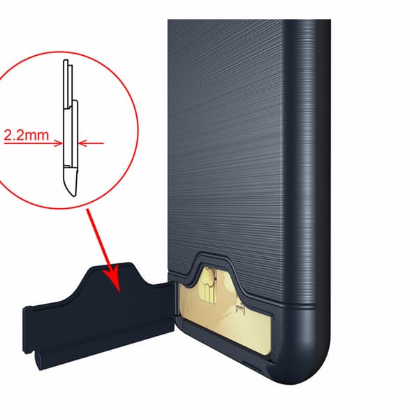 Elegant Smart Skal med Kortfack - iPhone XS MAX