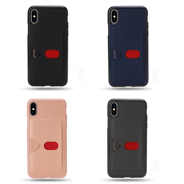 iPhone XR - HANMAN Stilsäkert Smart Skal med Kortfack