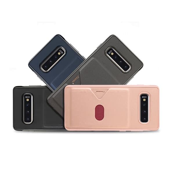 Samsung Galaxy S10 Plus - Skal med Kortfack (HANMAN)