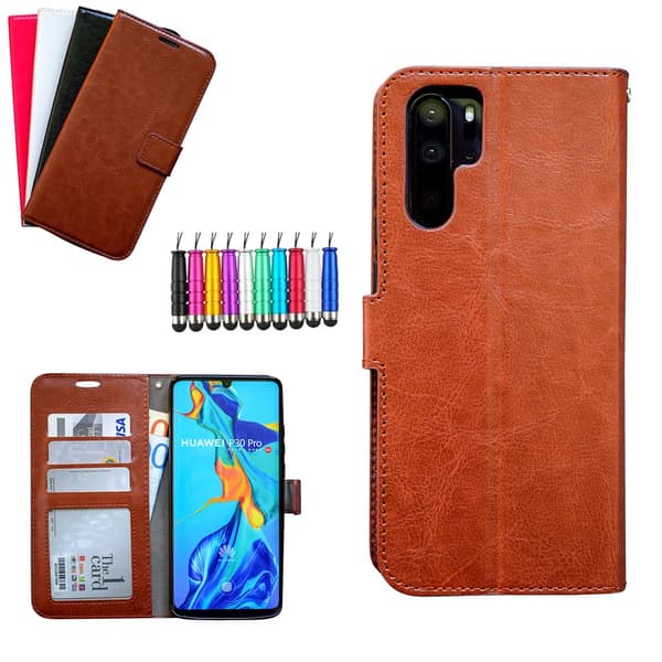 Huawei P30 Pro - PU Leather Wallet Case