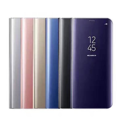 Samsung S8 Fodral / Flip Cover - Clear View - genomskinlig framsida