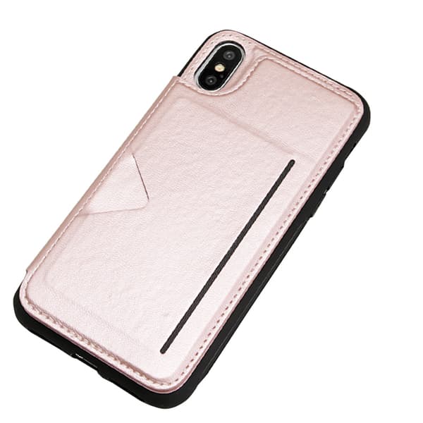 Skal med Korthållare - iPhone X/XS Roséguld Roséguld