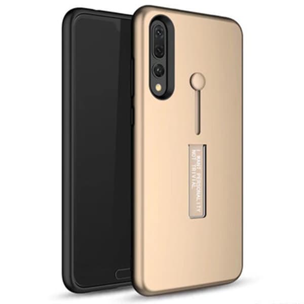 Huawei P20 Pro - Exklusivt Skal med fingerhållare (KISSCASE) Guld