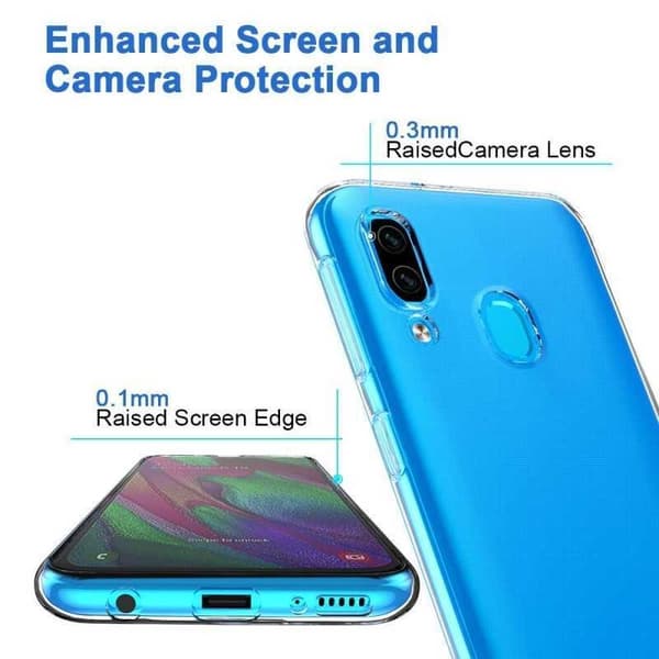 Samsung A40 stødabsorberende silikonecover Enkelt