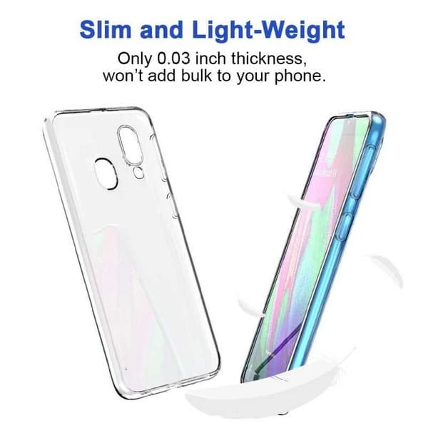 Samsung A40 stødabsorberende silikonecover Enkelt