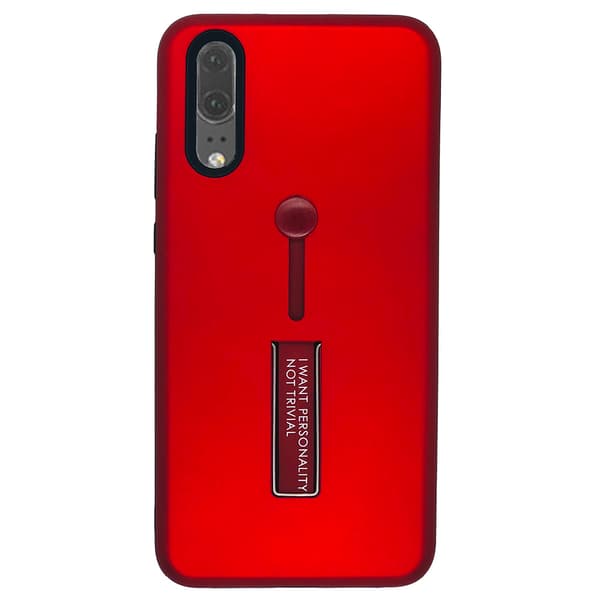 Huawei P20 - Robust Stilsäkert Skal från Kisscase Röd