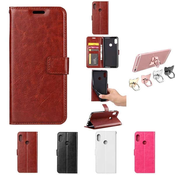 Huawei P30 Lite - PU Leather Wallet Case White
