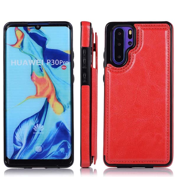 Stilsäkert Skyddande Skal med Kortfack - Huawei P30 Pro
