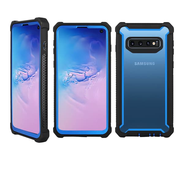 Samsung Galaxy S10e - Exklusivt EXXO Skyddsfodral Hörnskydd Blå