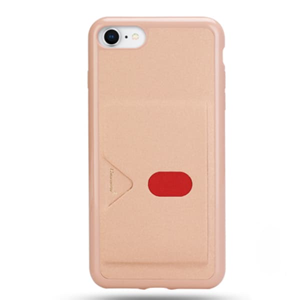 Elegant Smart Skal med Kortfack (Hanman) - iPhone 7 Roséguld