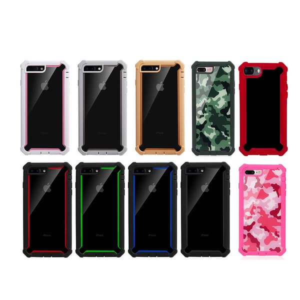 iPhone 8 Plus - Professionellt EXXO Skyddsfodral med Hörnskydd