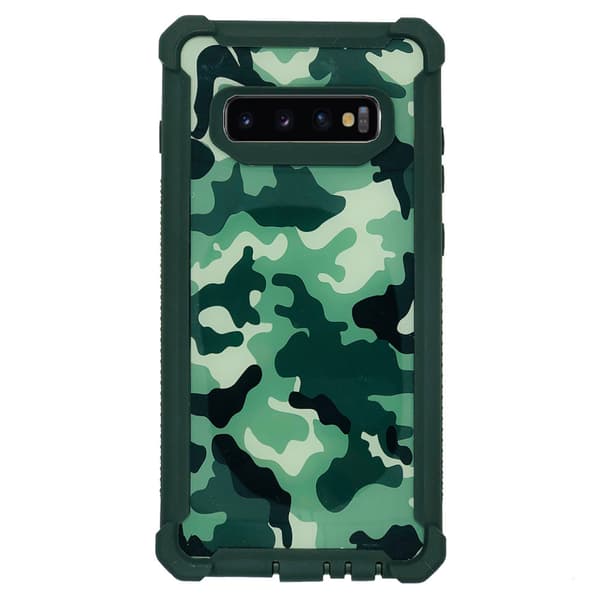 Samsung Galaxy S10 Plus - Skyddande Exklusivt Army Fodral