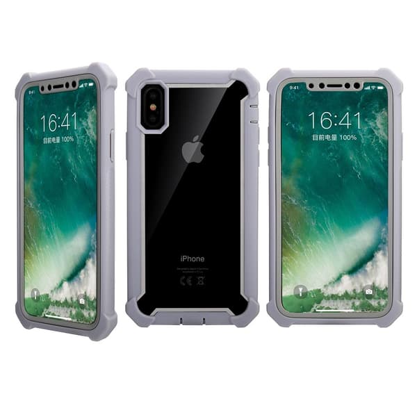 iPhone X/XS - Effektfullt Stötsäkert Fodral Grå