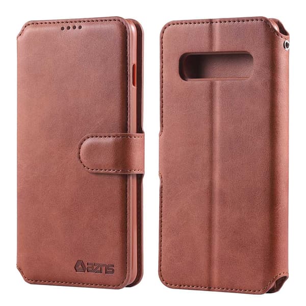 Samsung Galaxy S10 - Skyddande Stilrent PU-Läder Plånboksfodral