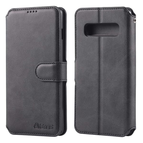 Samsung Galaxy S10 - Skyddande Stilrent PU-Läder Plånboksfodral