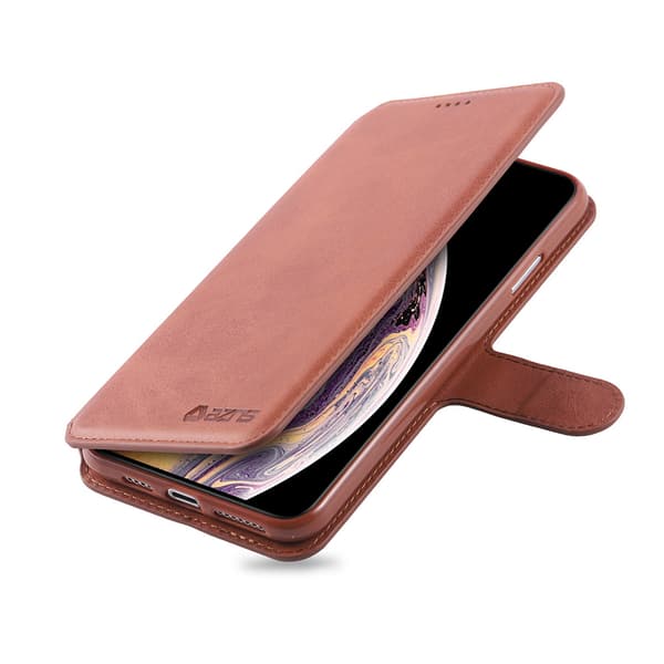 iPhone XR - Stilrent Skyddande Plånboksfodral (Yazunshi) Brun