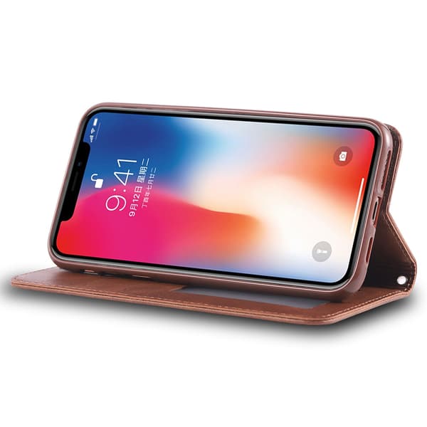 iPhone XS MAX - Kraftfullt Exklusivt Retro Plånboksfodral