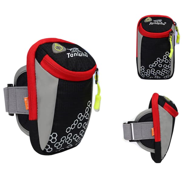 Armbandsväska | Fitness | Unisex | Premium | Vattentät Svart