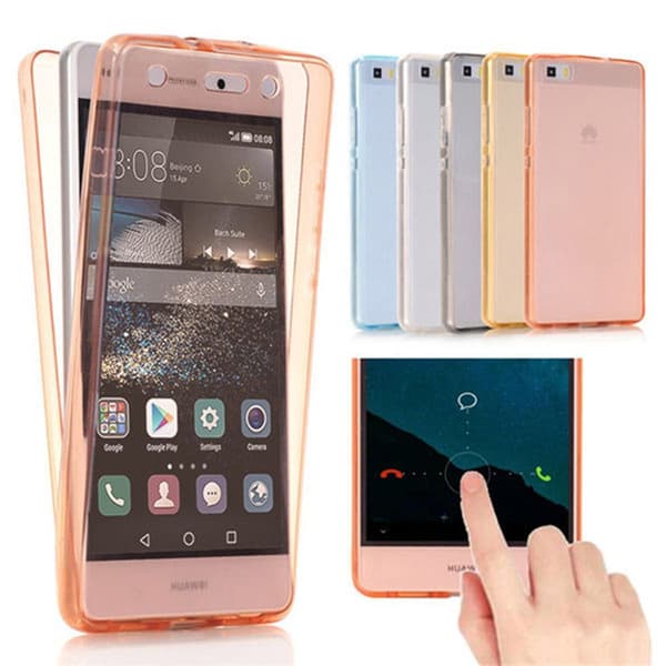 Huawei P Smart 2018 - Skyddande Dubbelsidigt Silikonskal (NORTH) Rosa Rosa