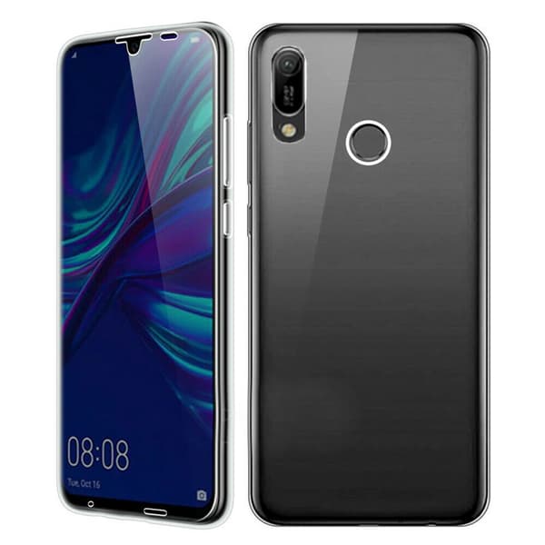 Huawei Y6 2019 - Skyddande Stilrent Dubbelsidigt Silikonskal