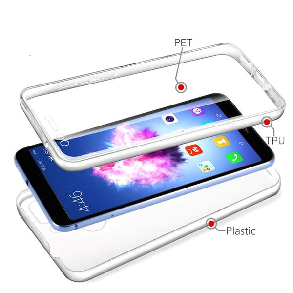 Huawei Y6 2019 - Skyddande Stilrent Dubbelsidigt Silikonskal