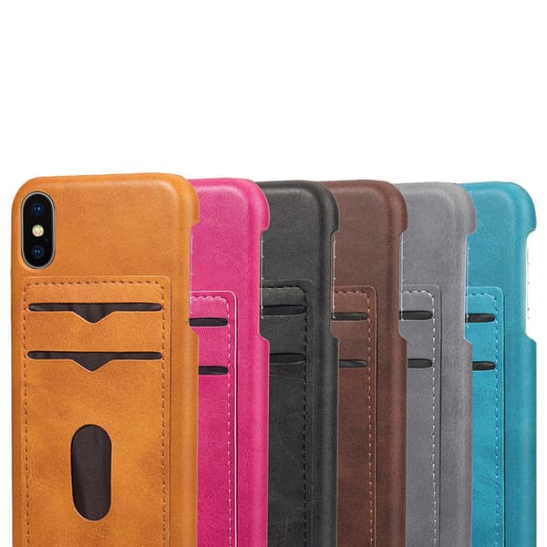iPhone XS Max - Effektfullt Praktiskt Skal med Kortfack
