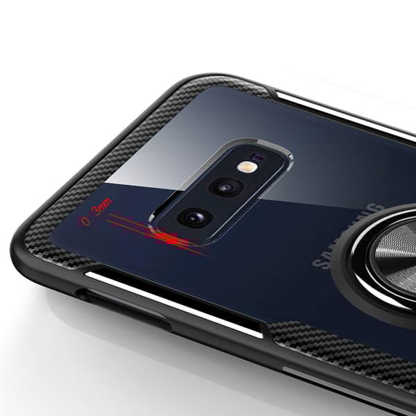 Samsung Galaxy S10e - Stilrent Skal med Ringhållare (LEMAN)