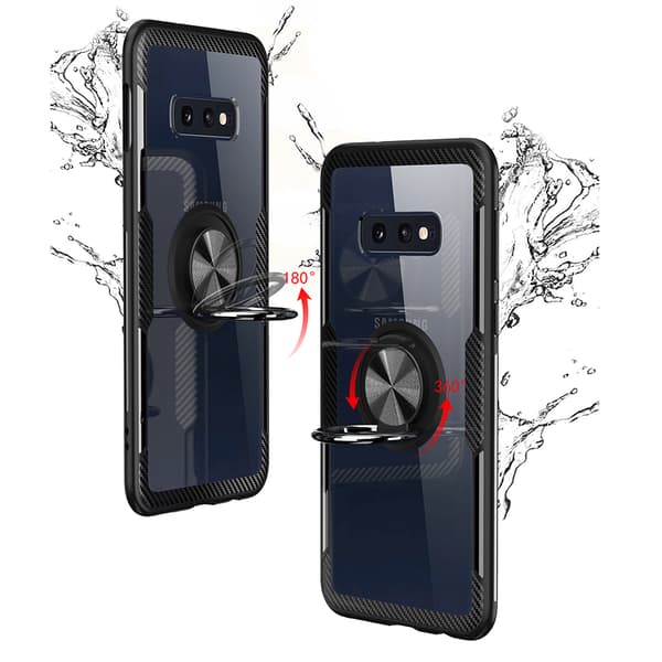 Samsung Galaxy S10e - Stilrent Skal med Ringhållare (LEMAN)