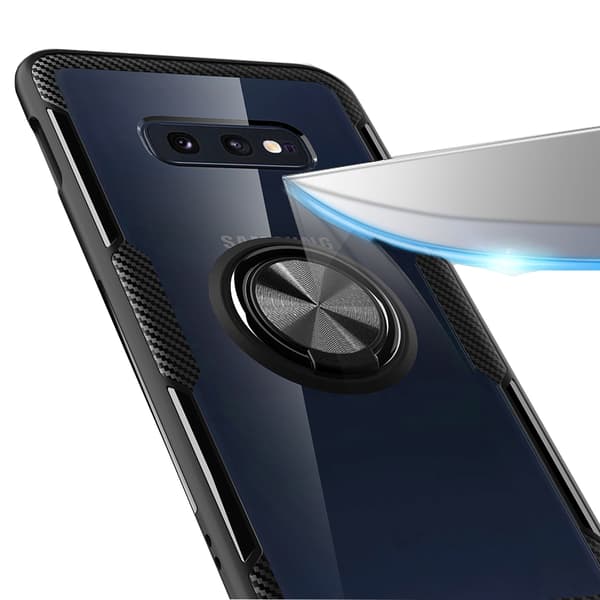 Samsung Galaxy S10e - Stilrent Skal med Ringhållare (LEMAN)