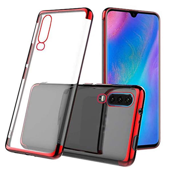 Huawei P30 - Kraftfullt Silikonskal (FLOVEME) Röd Röd